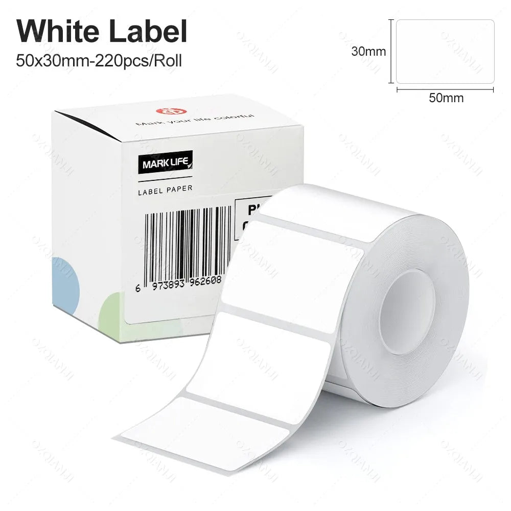 Thermal RFID Label Tape 40×30mm 50×30mm – M110 M220 X2 P50 Thermal Label Tape PRIMED 1WH 50X30mm