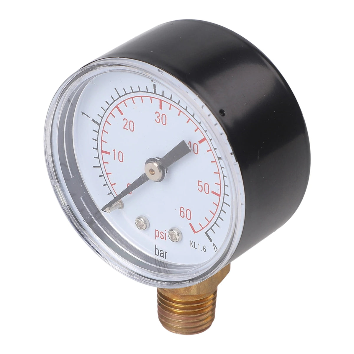 TS-50 Metal Pressure Gauge 0–4 Bar 1/4" NPT Radial HVAC