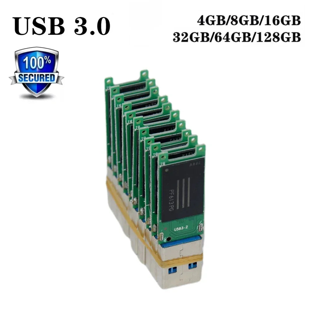 USB 3.0 PCB Flash Drive 4GB–128GB | Semi-Finished Wholesale USB Flash Drive PRIMED