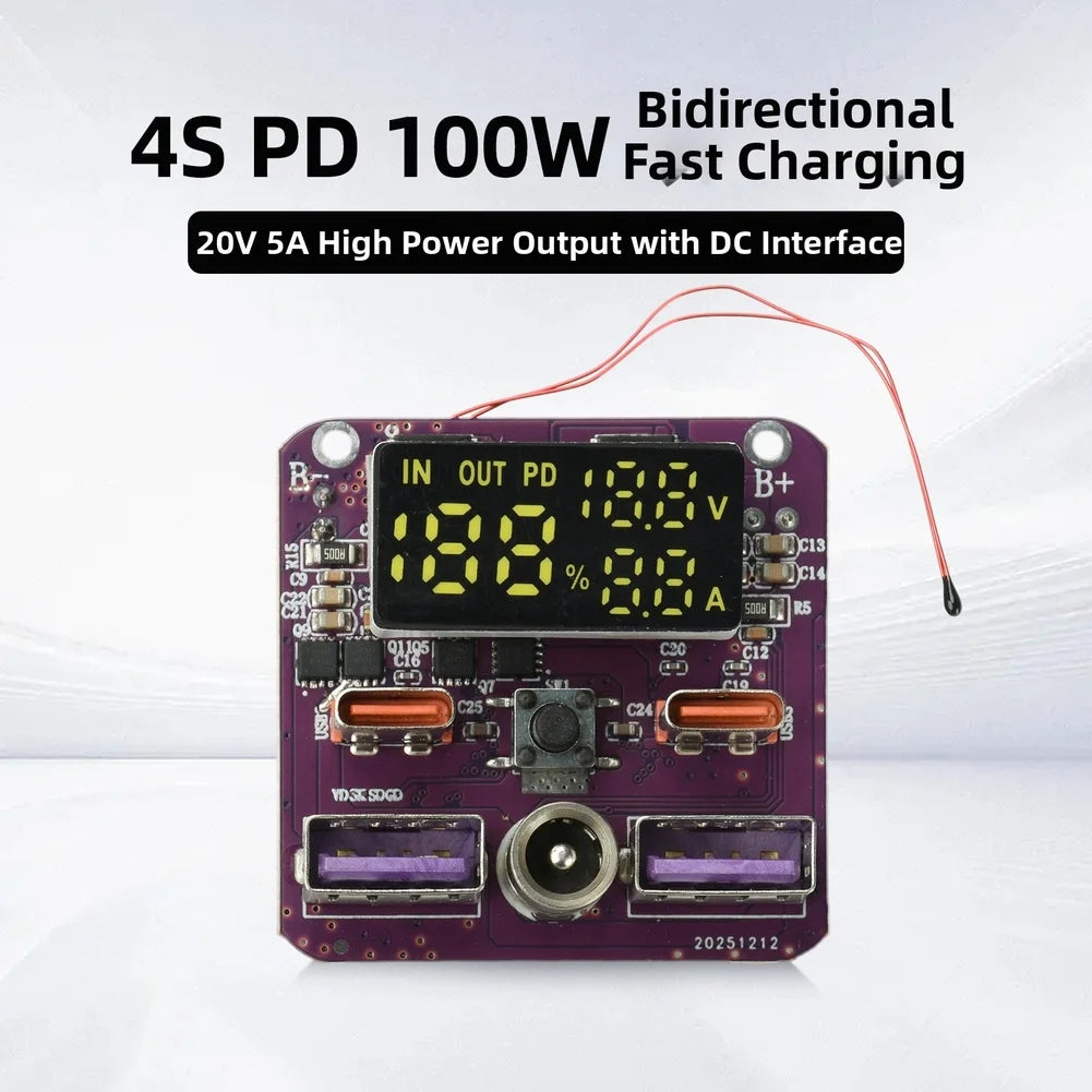 100W Bidirectional Fast Charging Power Module 20V 5A DC Charging Power Module PRIMED
