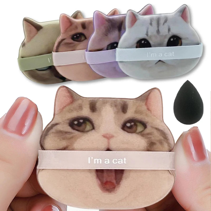 Cat Shaped Makeup Sponge Puff – Non-Latex Foundation Blender Makeup Sponge Puff PRIMED