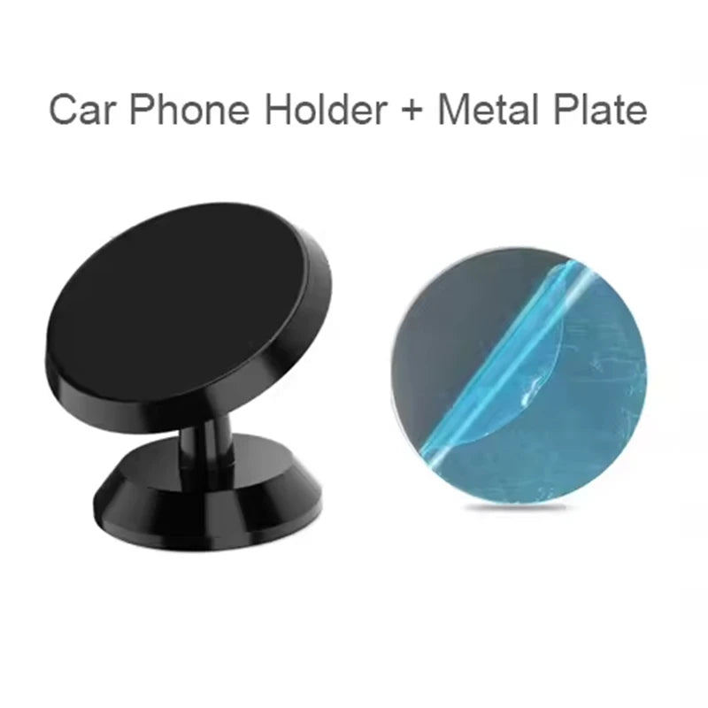 Universal Magnetic Phone Car Mount – Dashboard & Wall Holder Magnetic Phone Mount PRIMED Black-Rotate