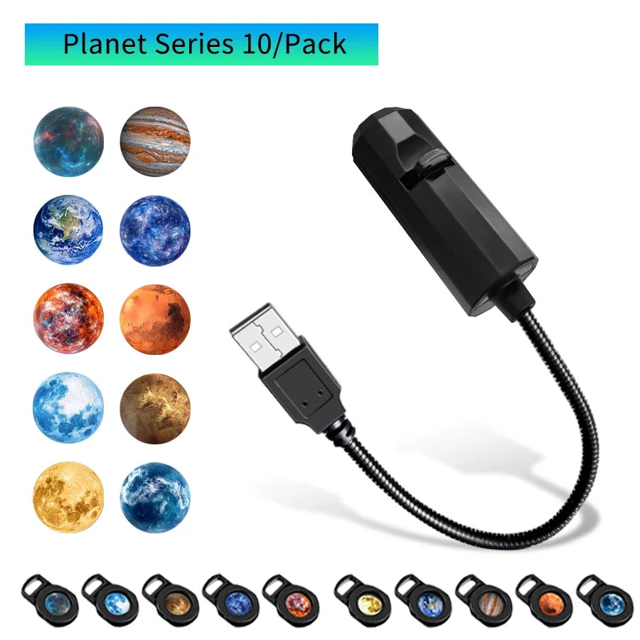 USB LED Projector Night Light – Holiday Moon Lamp Room Decor LED Projector Night Light PRIMED 10 Films Planet