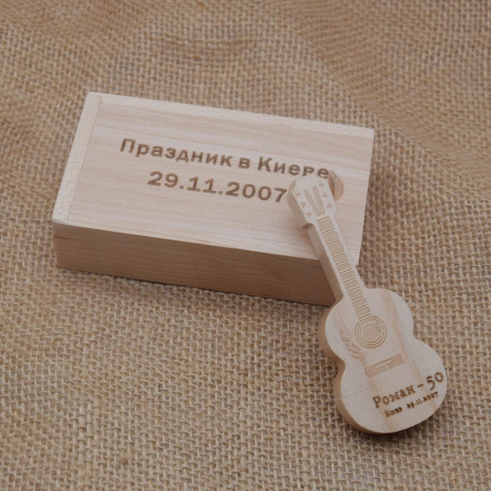 Guitar USB 3.0 Flash Drive Custom Logo Bulk | 32GB 64GB 128GB Custom USB Flash Drive PRIMED