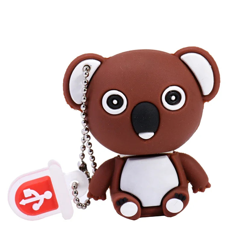 Panda USB 2.0 Flash Drive with Keychain – Kids Gift 4–64GB USB Flash Drive PRIMED 4GB With Key Chain -E