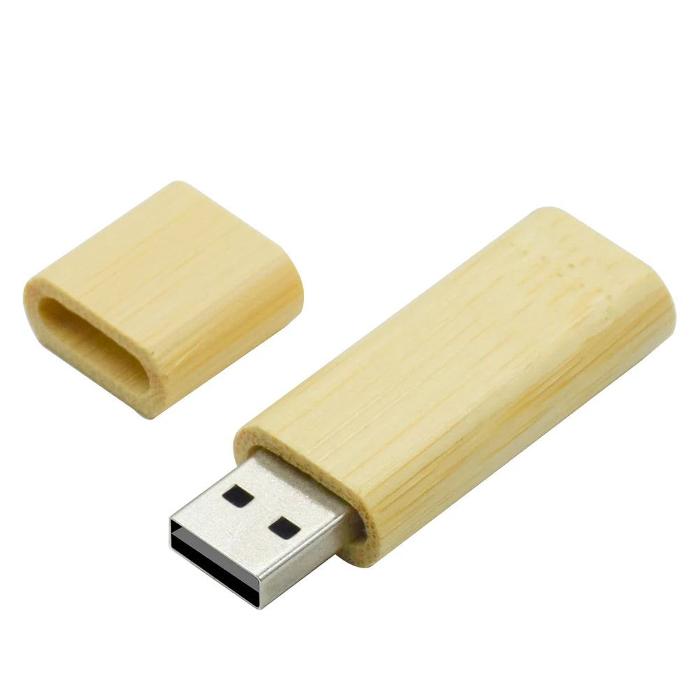 Wooden USB Flash Drive Custom Logo | 4GB–128GB Gift