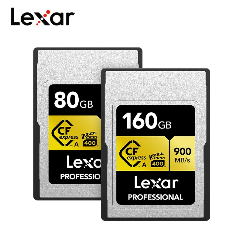 Lexar CFexpress Type A Gold VPG400 – 80GB & 160GB for Sony CFexpress Memory Card PRIMED