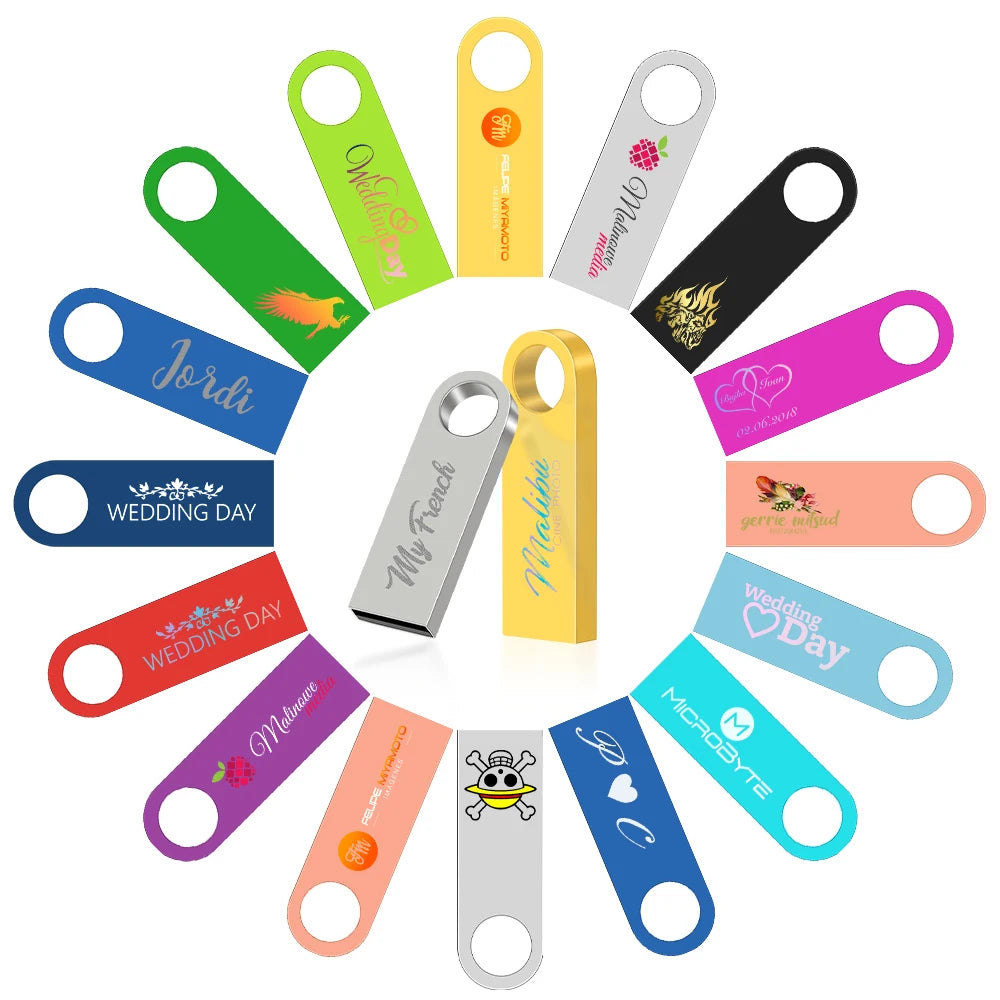 Custom Logo Metal USB Flash Drive 8GB–128GB | Key Ring USB Flash Drive PRIMED