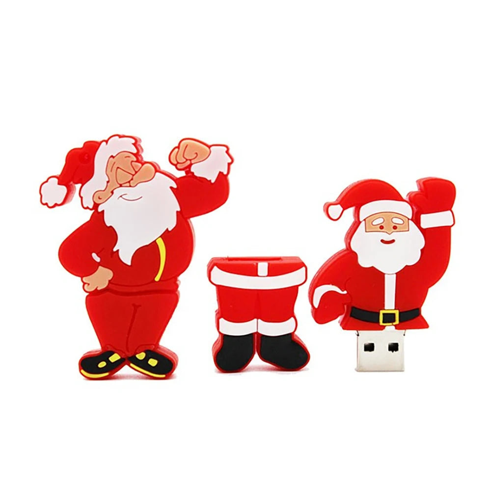 Santa Claus USB Flash Drive 4GB–128GB | Christmas Gift USB Flash Drive PRIMED