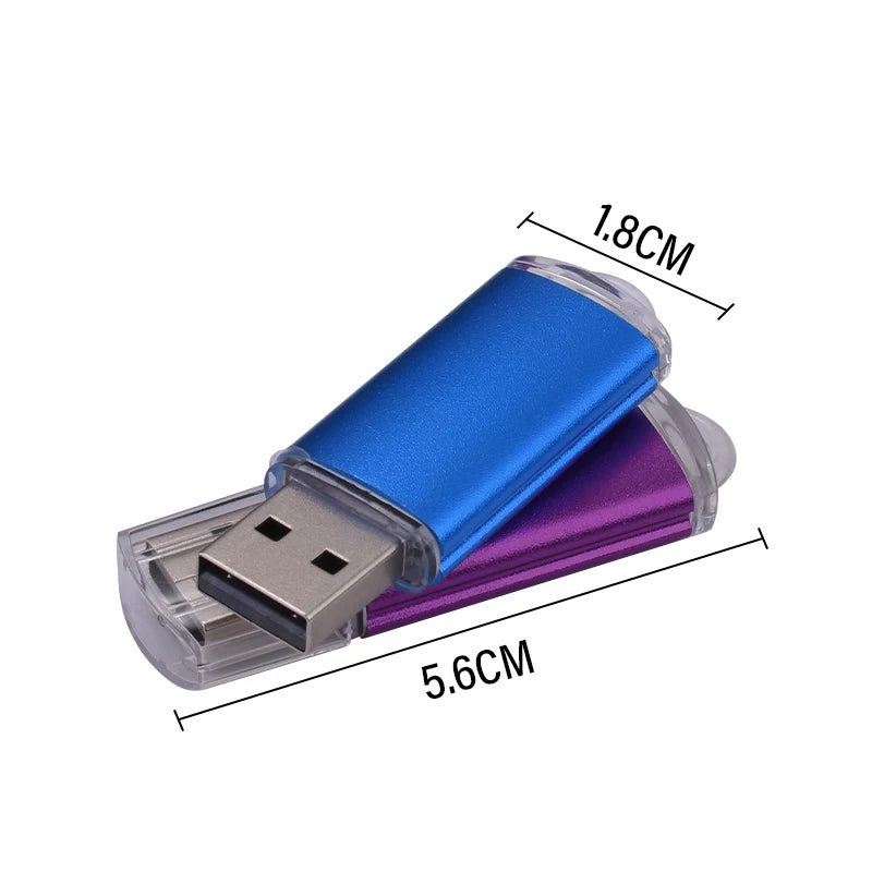 10-Pack Custom Logo Metal USB 2.0 Flash Drives 4GB–64GB USB Flash Drive PRIMED