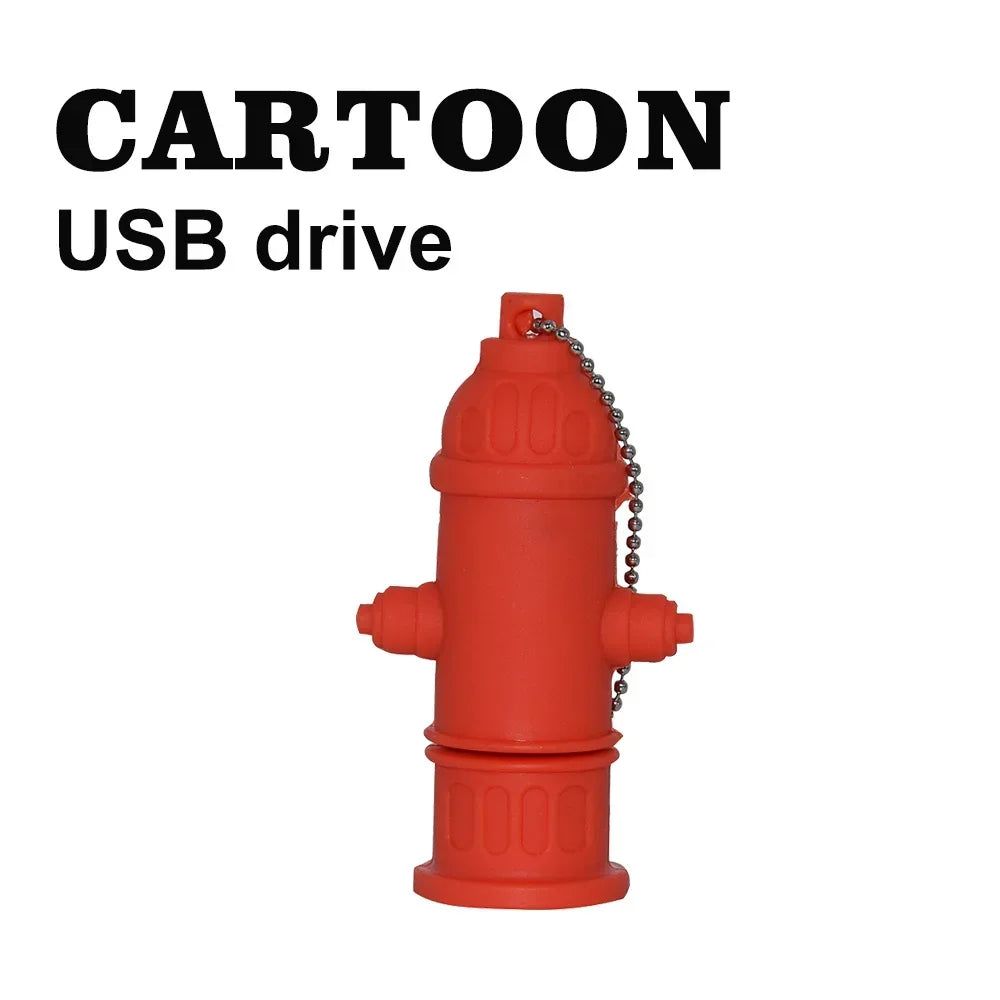 Fireman Fire Truck USB Flash Drive 8GB–128GB | Novelty Pen Drive Novelty USB Flash Drive PRIMED 8 GB Style3