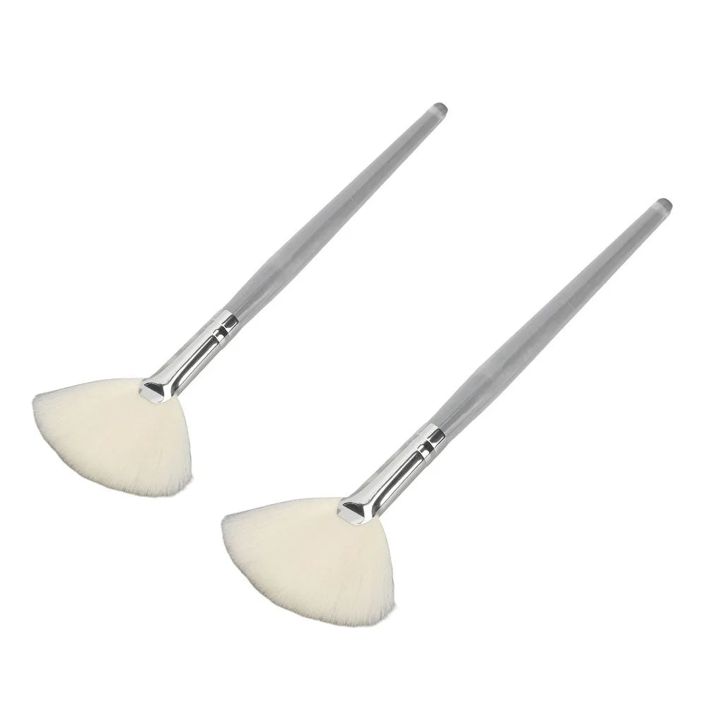 2-Pack Fan Face Mask Brush – Soft Bristles Facial Applicator