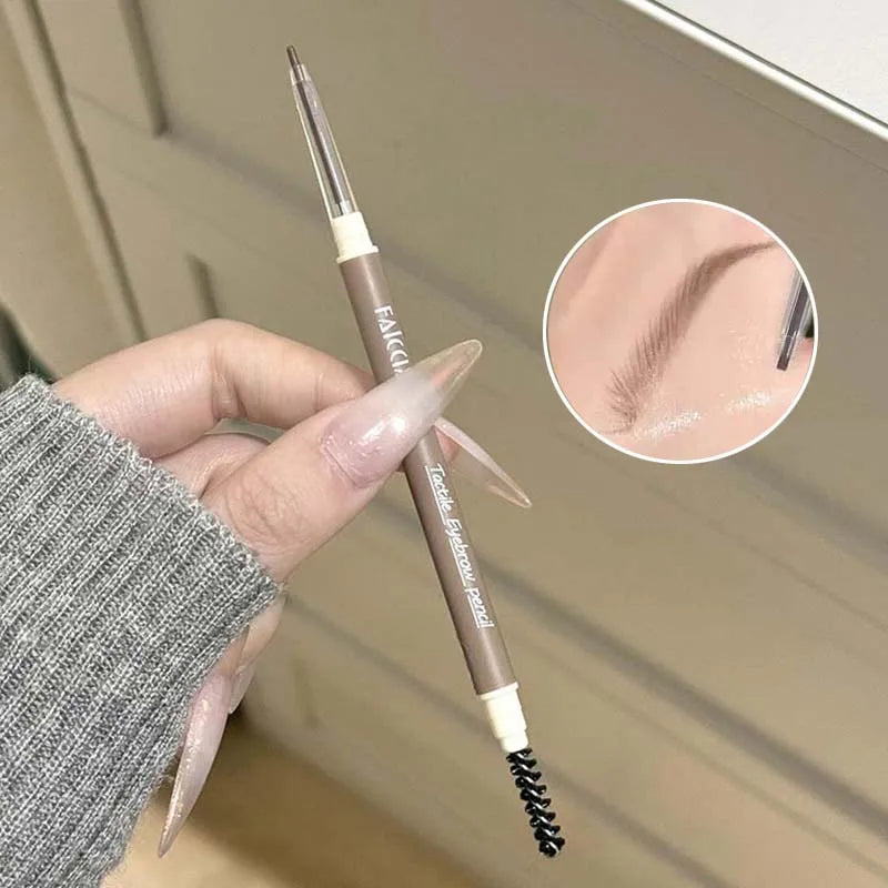 Waterproof Eyebrow Pencil – High Pigment Thai Style Brow Pen Eyebrow Gel Pencil PRIMED