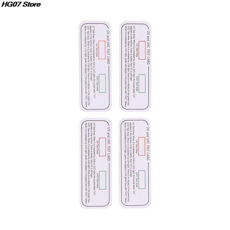 UV Light Test Cards UVA UVC Wavelength Indicator 10 Pack