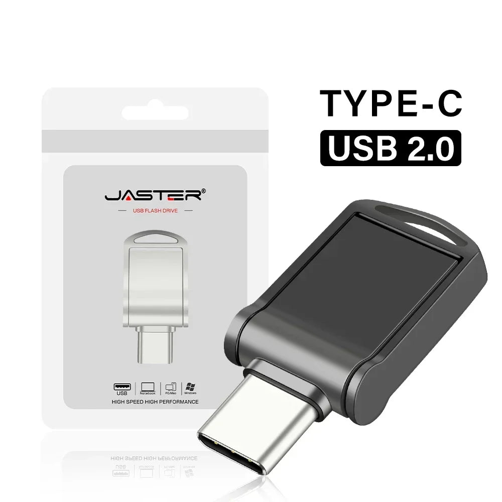 JASTER 2-in-1 Type-C USB Flash Drive Metal OTG Pendrive USB Flash Drive PRIMED