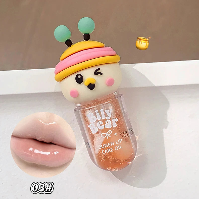 Peach Honey Jelly Lip Oil – Glossy Hydrating Mirror Lip Gloss Lip Gloss Oil PRIMED 03 Honey 3.2g