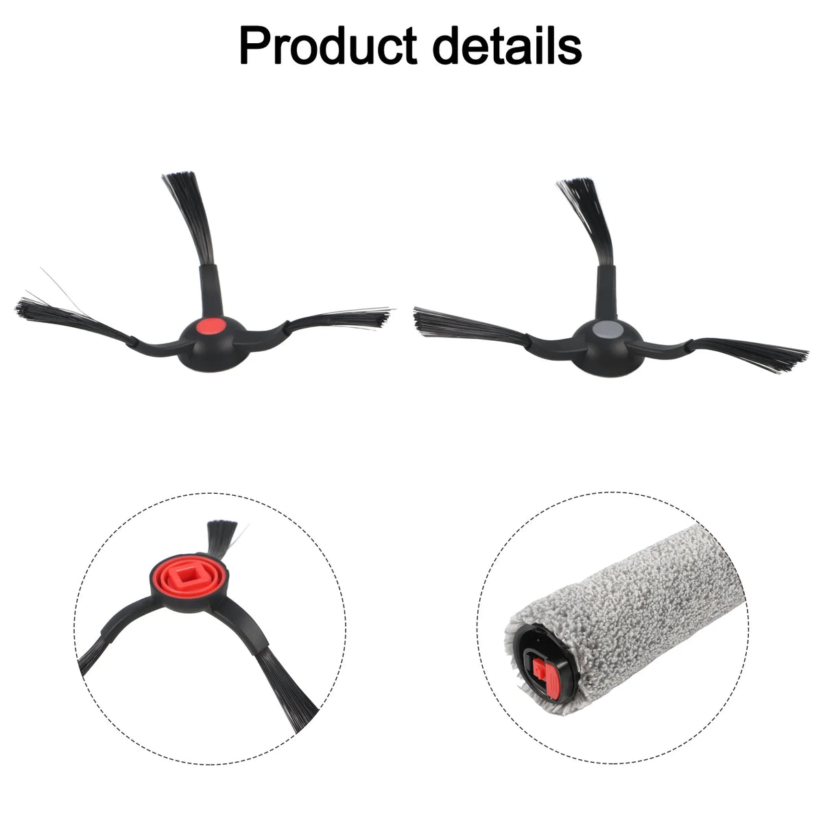 Replacement Roller Brush & Side Brush Kit for Eufy E25 E28 Vacuum Brush Kit PRIMED A China Mainland