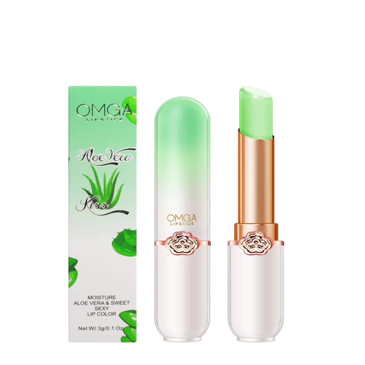 Crystal Color-Changing Lip Balm – Aloe & Strawberry, 3g Color-Changing Lip Balm PRIMED Aloe Vera