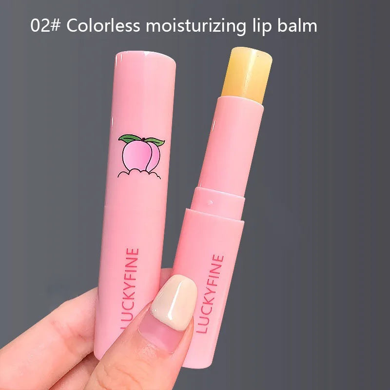 Natural Peach Lip Balm – Color-Changing Moisturizing Lip Care