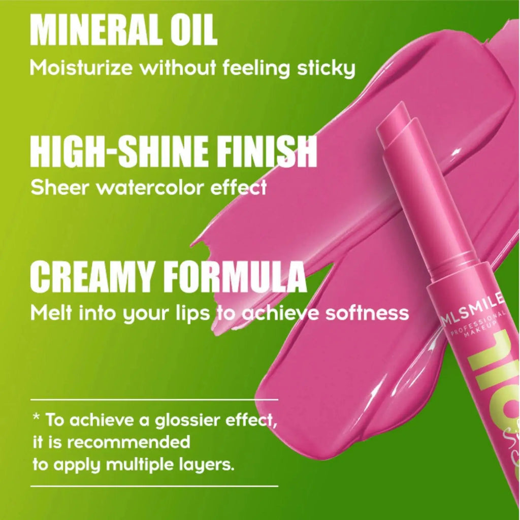 MLSMILE 3-Piece Lipstick Set | Mirror Lip Gloss & Moisturizing Lip Gloss Set PRIMED