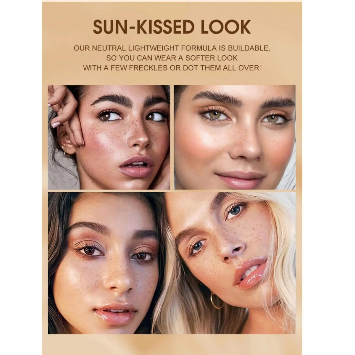 Handaiyan Fake Freckles Pen Set 4PCS – Waterproof Sunkissed