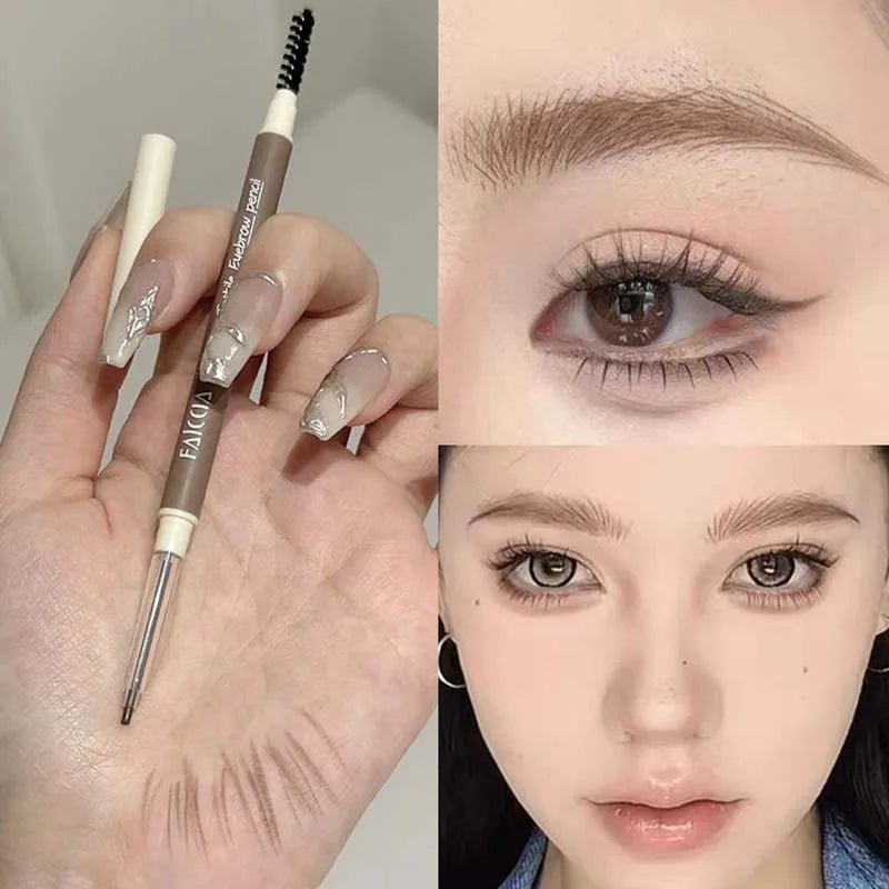 Waterproof Eyebrow Pencil – High Pigment Thai Style Brow Pen Eyebrow Gel Pencil PRIMED 02