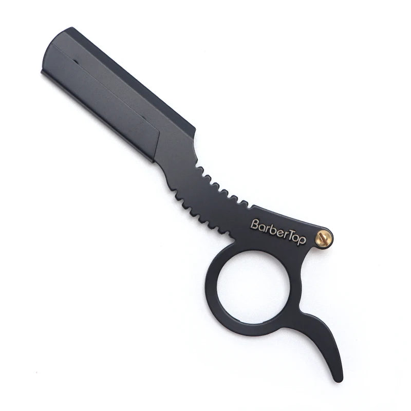 Professional Manual Barber Straight Razor – Beard & Brow