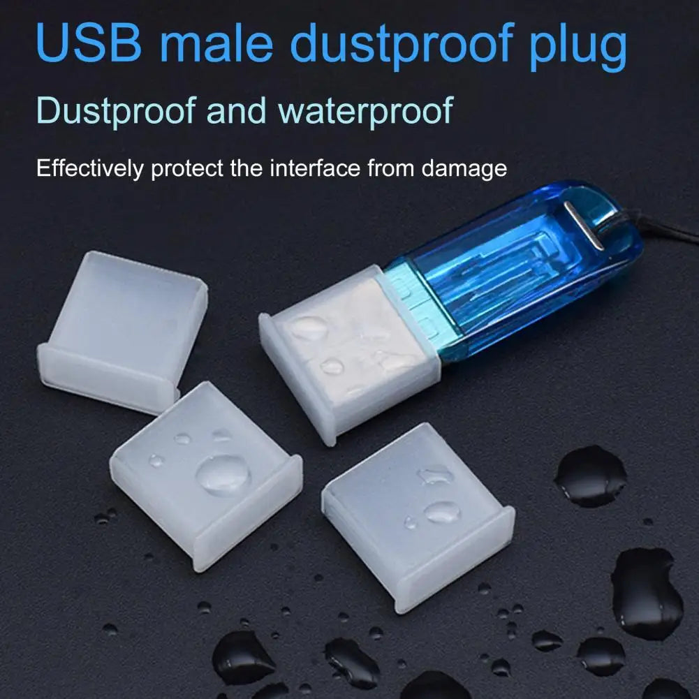 USB-A Anti-Dust Plug Cover | PE Protective Sleeve for U Disk USB Port Cover PRIMED