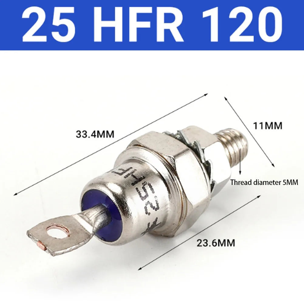Stud Mount Diode Rectifier 25A–85A 1200V | HF & HFR Series Rectifier Diode PRIMED 25HFR 120 China Mainland