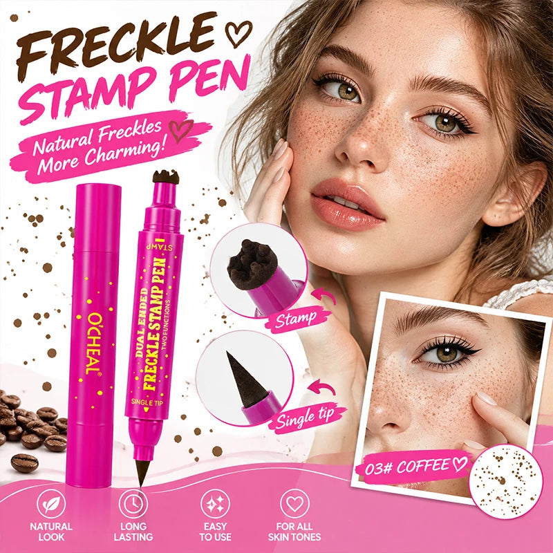 BOSUYA Dual-Ended Waterproof Faux Freckle Pen | Dotting Tool