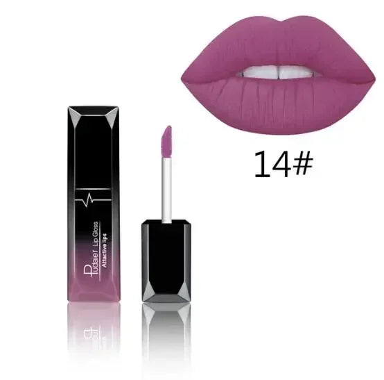 Pudaier 21-Color Matte Liquid Lipstick & Lip Gloss Set