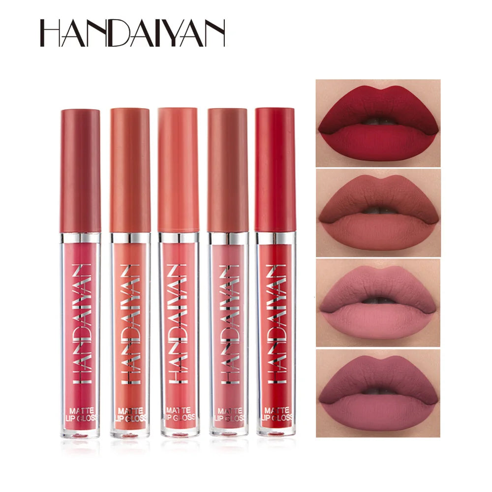 Handaiyan 12-Color Matte Liquid Lipstick – Waterproof Lip Tint Liquid Lipstick PRIMED