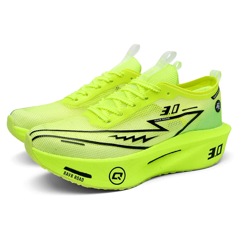 LETCOMFIT Women's Carbon Mesh Running Sneakers | Cushioned Women's Running Shoes PRIMED green 42