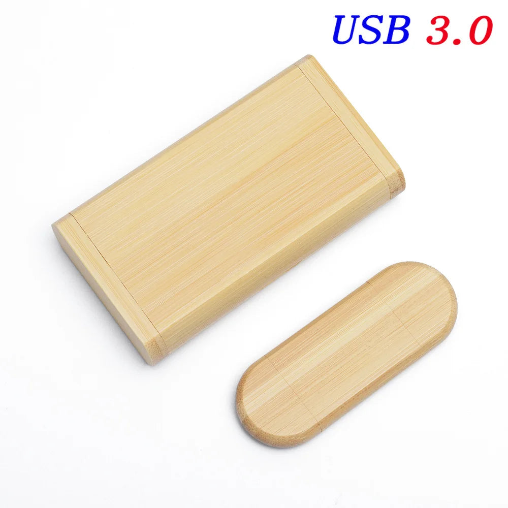 Wooden USB Flash Drive Type-C Custom Logo 16–128GB | JASTER USB Flash Drive PRIMED Bamboo With box 256GB