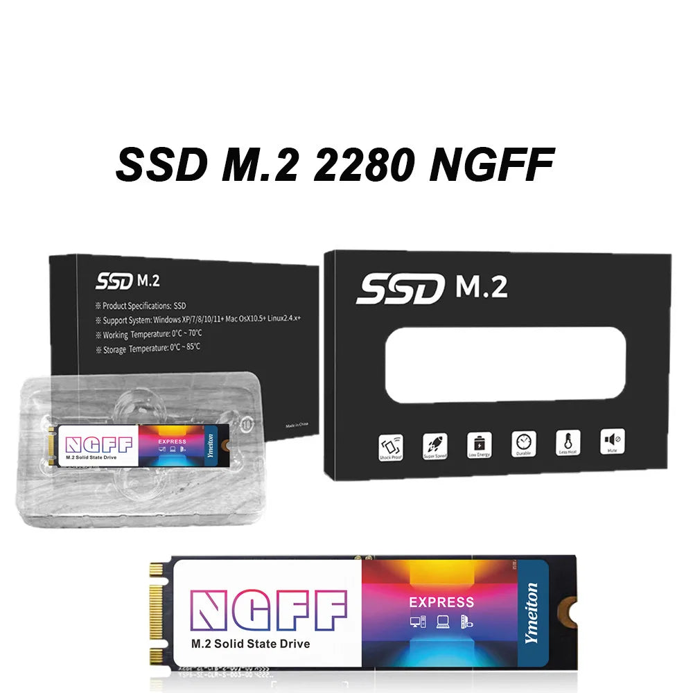 10-Pack M.2 NGFF 2280 SATA SSD 120GB–1TB Internal Drive Internal SSD Drive PRIMED
