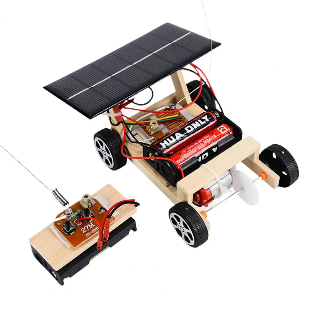 Wooden Solar RC Car DIY STEM Science Kit for Kids Ages 7–14 STEM Science Kit PRIMED Default Title