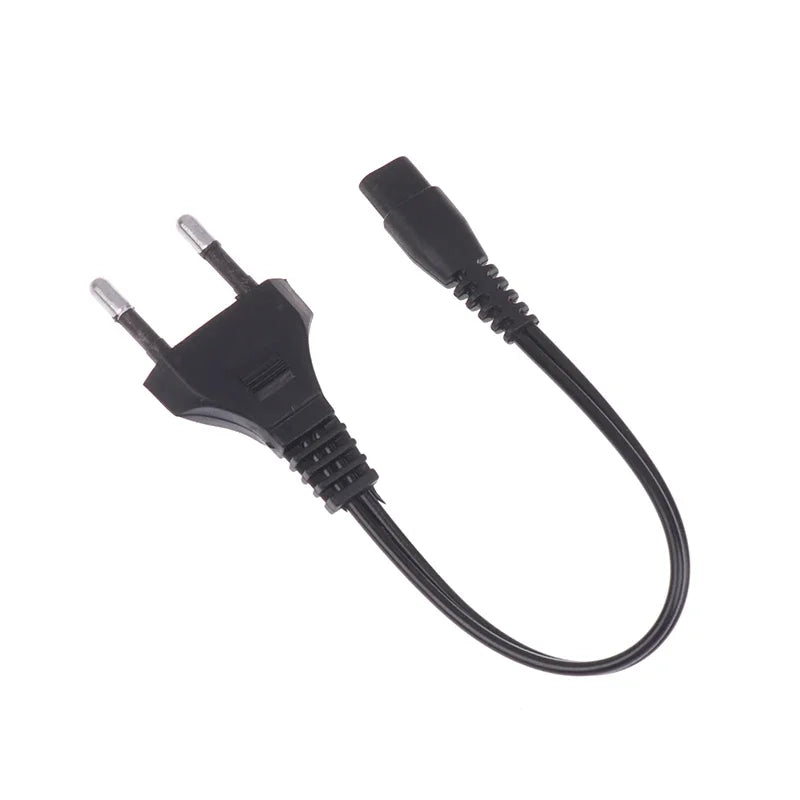 EU Plug Double-Hole Flashlight Charging Cable 22cm 220V/110V Flashlight Charger Cable PRIMED