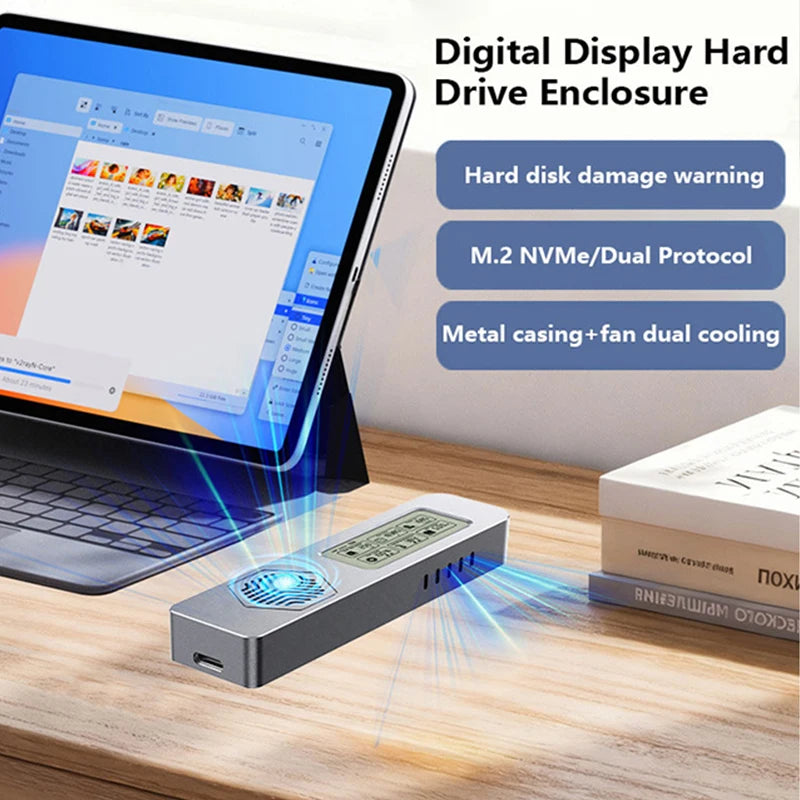 UTHAI M24 M.2 SSD Enclosure Dual NVMe/SATA USB-C 3.2 10Gbps