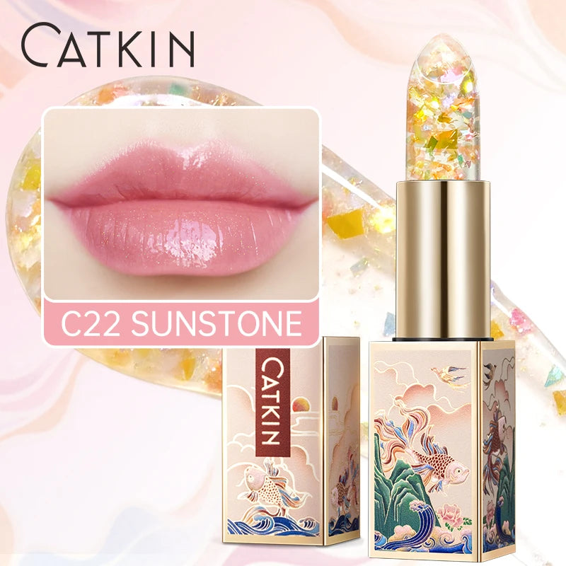 CATKIN Colored Lip Balm – pH Color Change, Nourishing & Hydrating Colored Lip Balm PRIMED C22 SUNSTONE