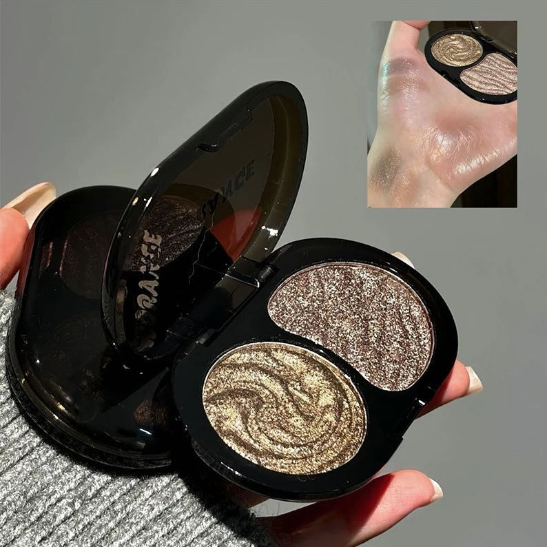 Shimmer Eyeshadow Palette – Obsidian Night Glitter Smoky Eye