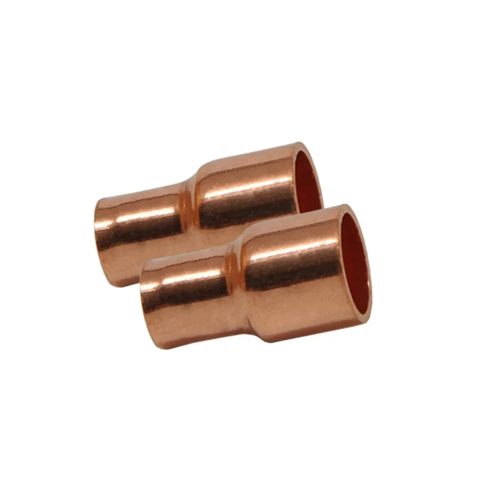 10-Pack Copper Reducing Couplings 22x16mm – HVAC & Plumbing Copper Pipe Fitting PRIMED