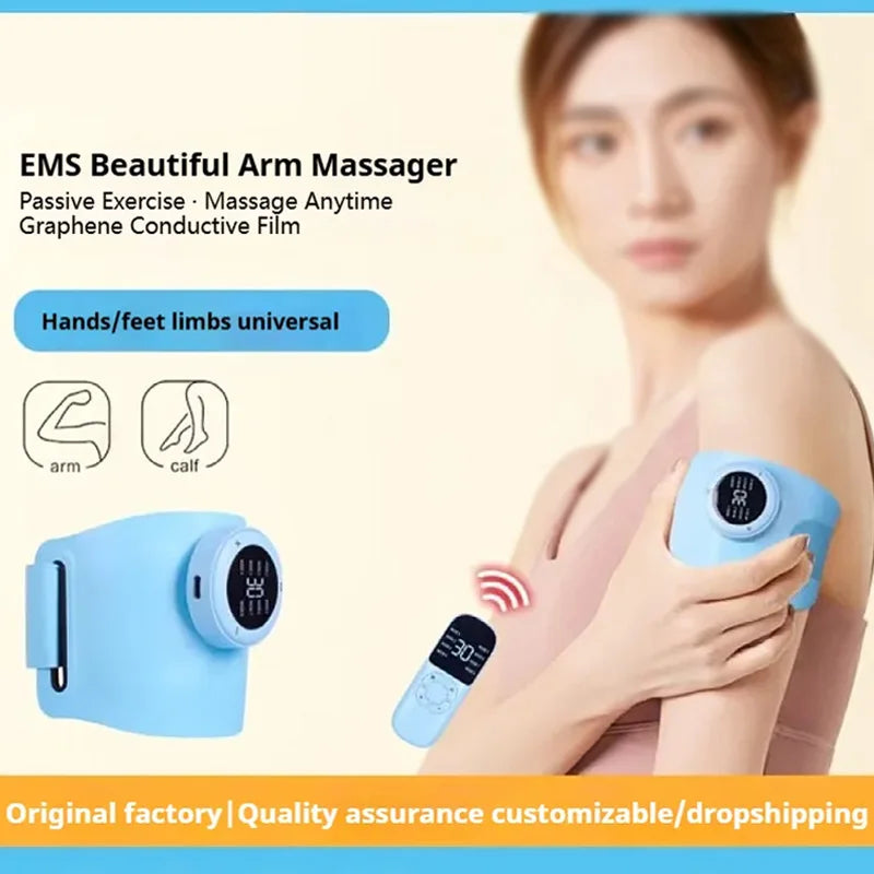 YUKUI EMS Arm & Body Massager – 8 Modes, 30 Intensities