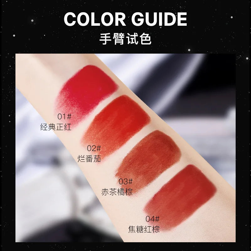 Matte Velvet Lipstick Gift Set – 4-Piece Waterproof Lip Color