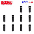 10-Pack Leather USB 3.0 Flash Drives 128GB | Free Custom Logo USB Flash Drive PRIMED 64 GB Brown without box