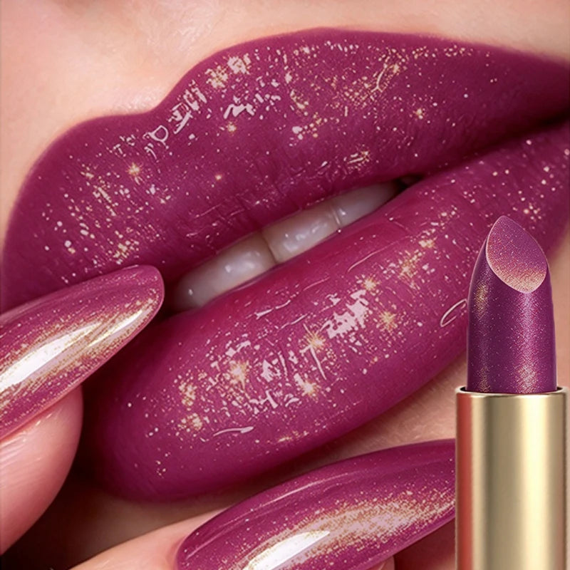 SAM SUGAR Metallic Glitter Lip Gloss | Diamond Shimmer, Waterproof