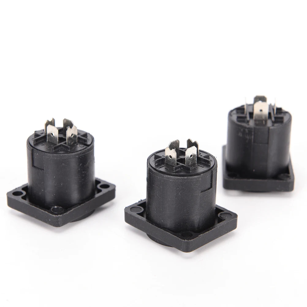 10-Pack Speakon 4-Pin Female Panel Mount Connector Socket