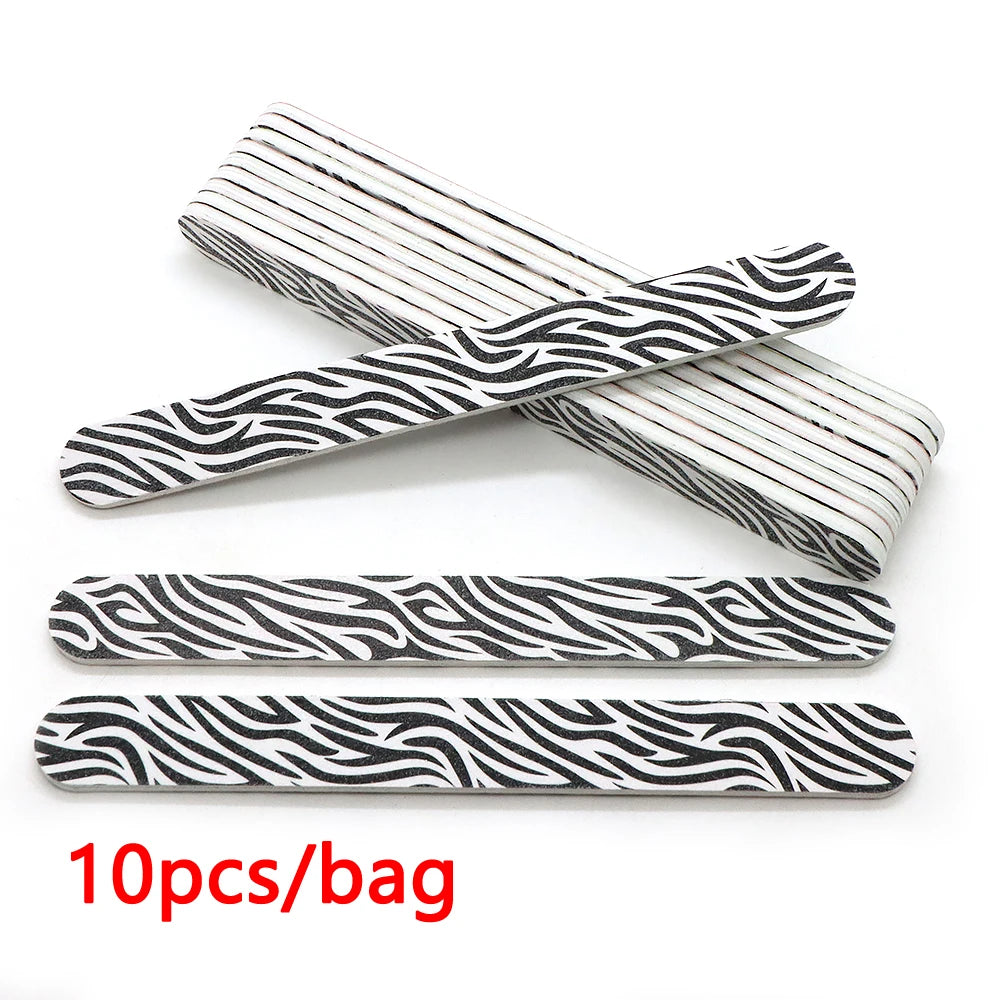 Professional 180/180 Nail Files for Manicure & Pedicure – 5/10/30 Pcs