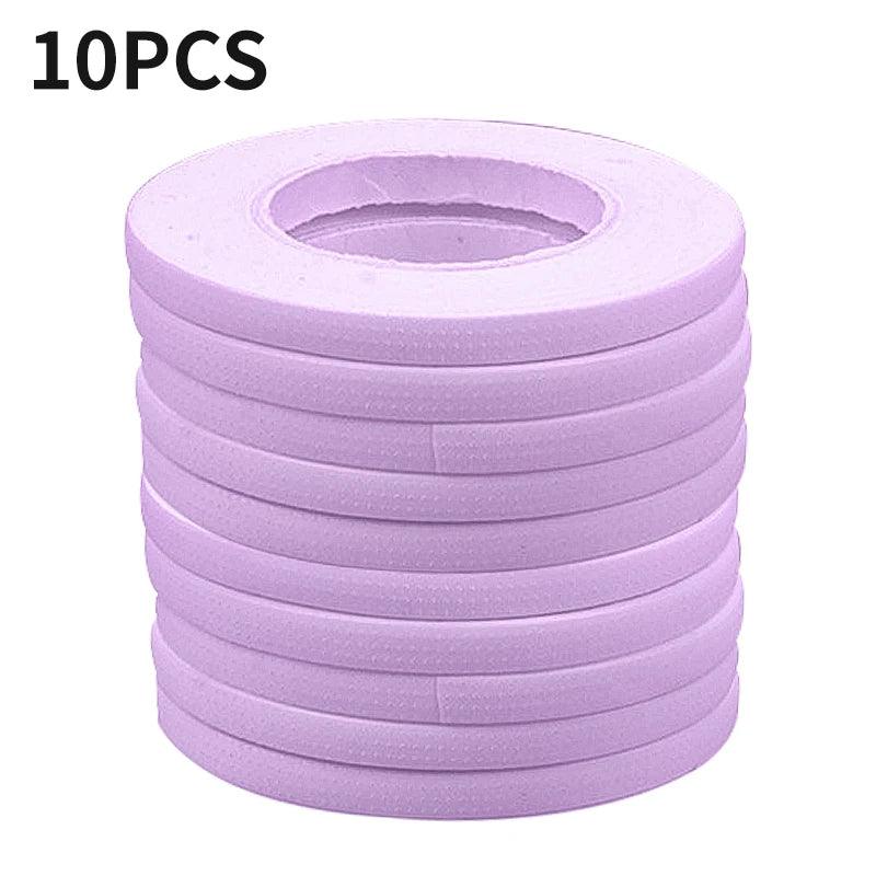 10-Pack Micropore Lash Tape – Eyelash Extension Supplies Eyelash Extension Tape PRIMED 10pcs purple