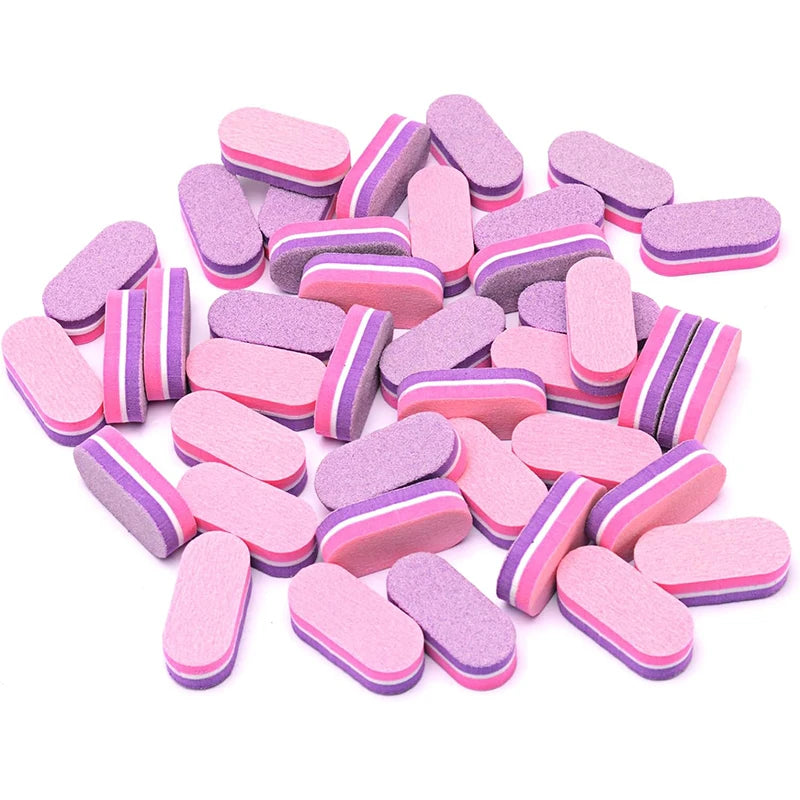 Mini Sponge Nail Buffer Blocks 100/50pcs | Manicure Pedicure Nail Buffer Block PRIMED