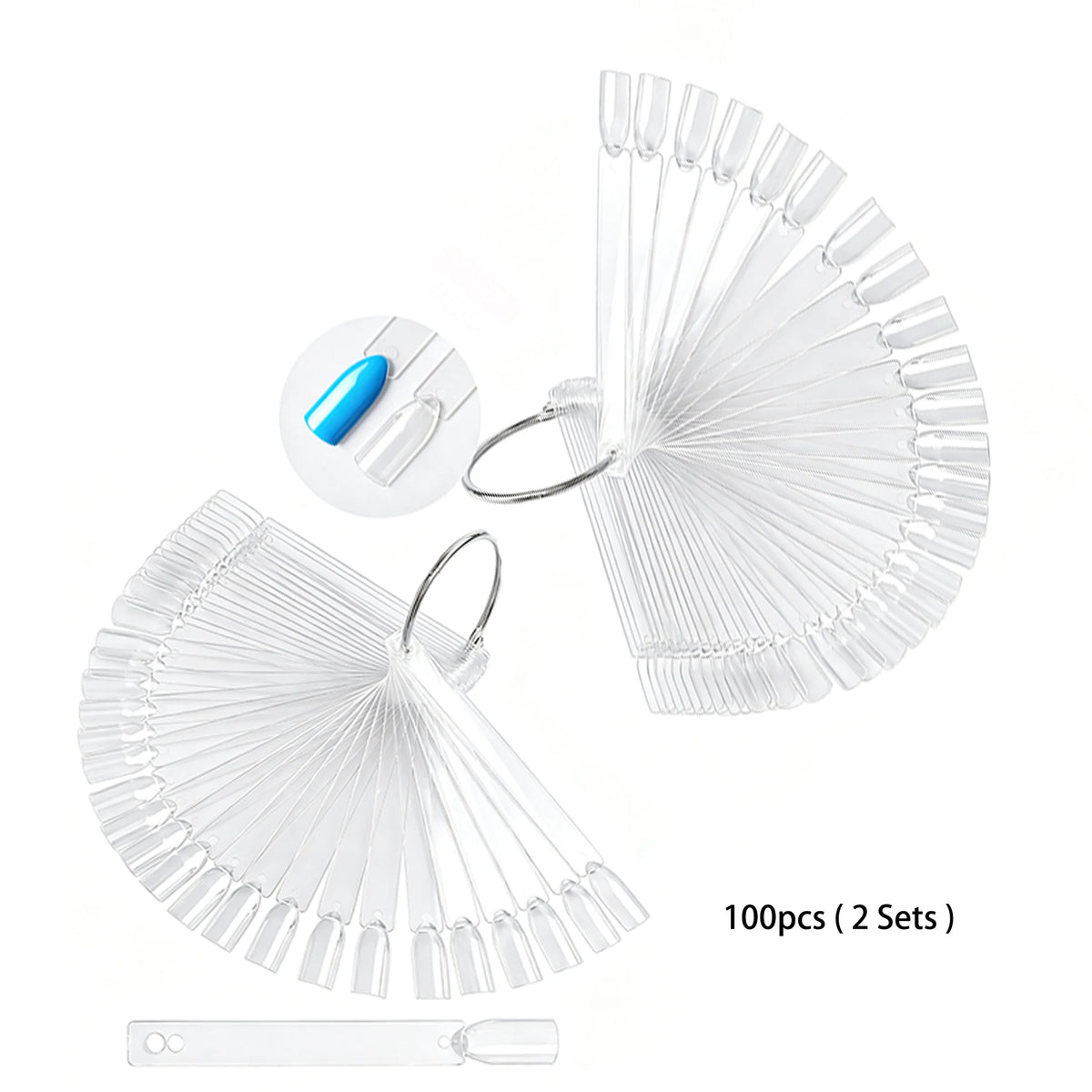 Clear Nail Practice Tips 50–150 Pcs | Nail Art Display Sticks